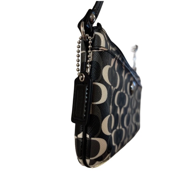 Coach Black Peyton Dream C Small Wristlet Wallet Bag Purse Clutch F50523 Mini